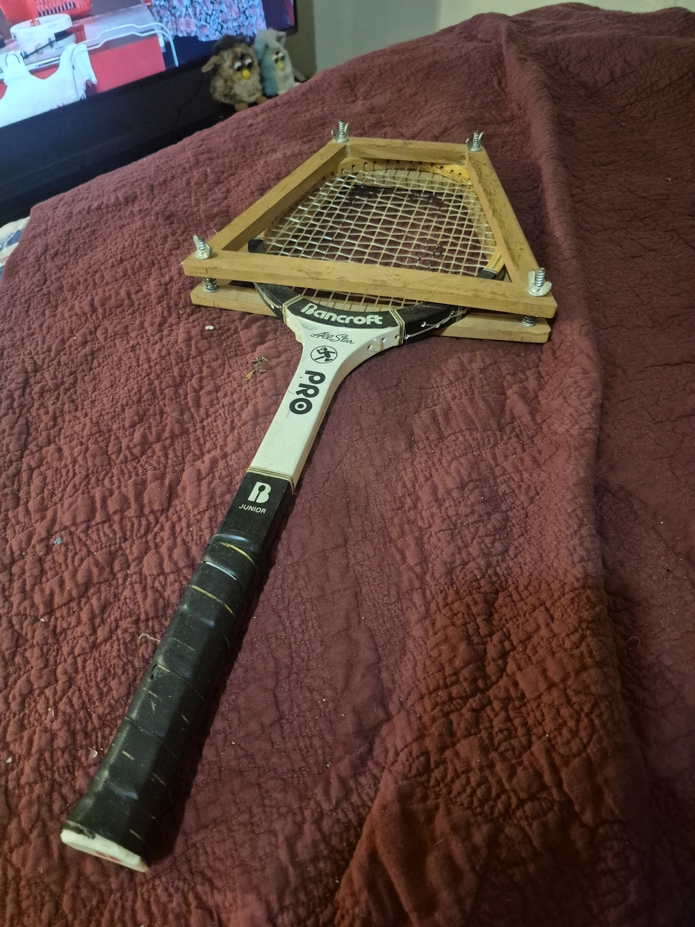 Pro Junior Tennis Racket – Black and White